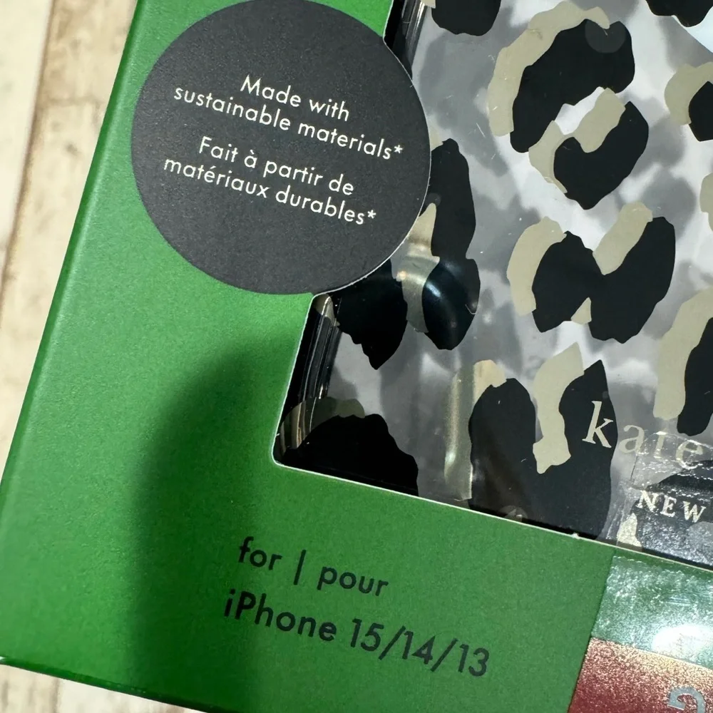 KATE SPADE ♠️ iPhone case in animal print! Pretty and practice! 10 ft drop test!